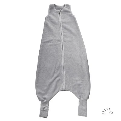 Schlafsack mit Füßen Baumwollfleece 1.5 TOG