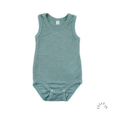 Vest bodysuit wool-silk 