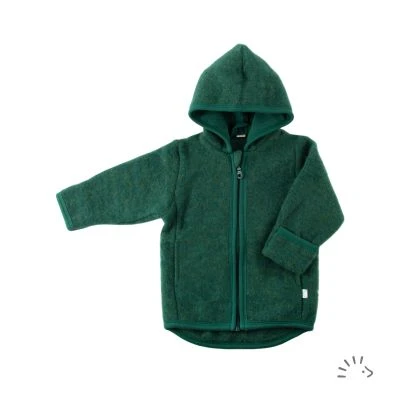 Kapuzenjacke aus Wollfleece