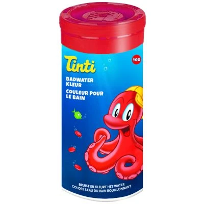 Tinti bathwater colour red