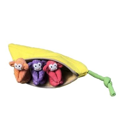 Accessoire Banane mit drei Äffchen