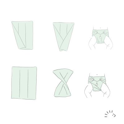 5x Prefold kbA Baumwolle GOTS