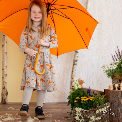 Kleid Langarm Interlock GOTS