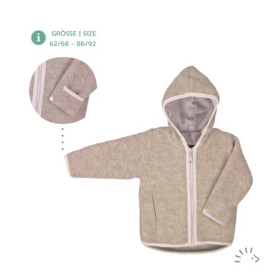 Jacke Style MILO Wollvlies GOTS