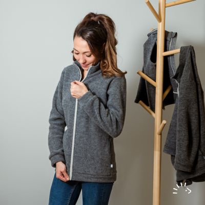 Adult Jacket Wollfleece GOTS