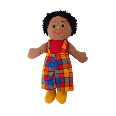 Puppe/VS32 Junge braun dunkle Haare 22cm