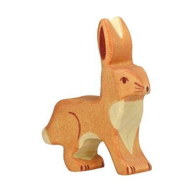 Holztier Hase, Ohren hoch 80097