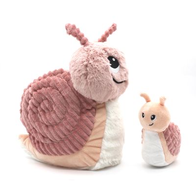 Plüschtier Schnecke mit Baby rosa
