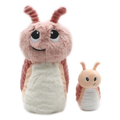 Plüschtier Schnecke mit Baby rosa