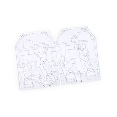 Malbuch/Haus mit Sticker