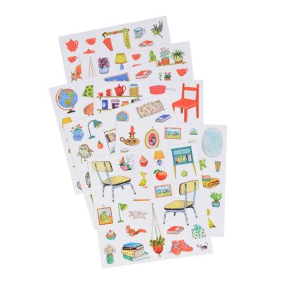 Malbuch/Baum/Sticker,
