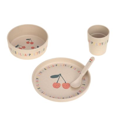 Kindergeschirrset 4- teilig Kirsche - Lässig