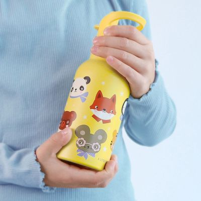 Trinkflasche Edelstahl Tierfreund